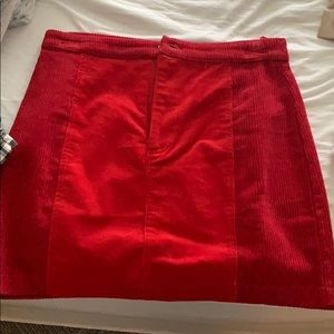 Red skirt